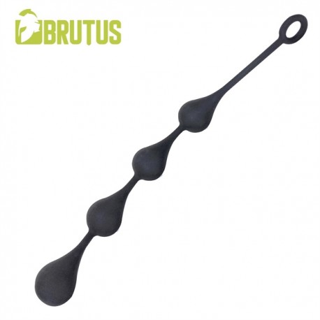 Brutus Hot Drops Silicone Ass Balls 60 mm. XXL Black dildo con sfere anali in silicone
