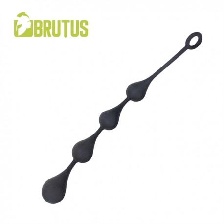 Brutus Hot Drops Silicone Ass Balls 50 mm. XL Black dildo con sfere anali in silicone