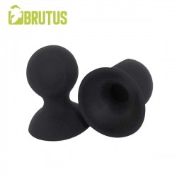 Brutus Nip Pull Silicone Nipple Suckers M Black coppia di succhia capezzoli in silicone