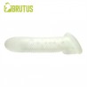 Brutus Almighty Ribbed Cock Sheath 18 cm. (7.00 inch) Clear extender estensore del pene