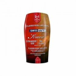 Swiss Navy 2 in 1 Krave 50 ml. lubrificanti aromatizzati Fragola-Kiwi e Pinacolada intimo gel a base acquosa
