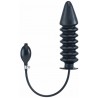 Inflatable Solid Ribbed Black dildo XL dilatatore anale gonfiabile