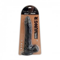 HUNG'R Dildo Maxim Black (13.10 inch) 33.50 cm. dildo XL fallo realistico Hung System