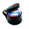 Mister B Leather Crisco Case Black Red custodia in pelle porta Crisco e barattoli Mister B