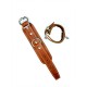 Mister B Leather Wrist Restraints Stitched Brown coppia di bracciali per polsi in pelle per restrizioni