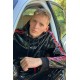 Mr Riegillio PVC Tracksuit Jacket Red Stripes giacca tuta con zip in PVC lucido con riche