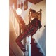 Mr Riegillio PVC Tracksuit Jacket Red Stripes giacca tuta con zip in PVC lucido con riche