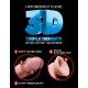 King Cock Plus Triple Density Double Penetrator 24.13 cm. (9 inch) dildo fallo realistico