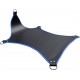 Mister B Basic Sling Black With Blue Piping sling leather in pelle nero e bordino blue