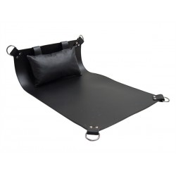 Mister B Four Point Leather Sling Basic sling con cuscino leather pelle nero