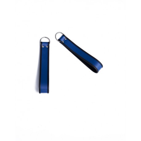 Mister B Ankle Sling Loops Blue With Black Piping cinghie per reggere le caviglie sulla sling﻿