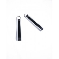Mister B Ankle Sling Loops Black With White Piping cinghie per reggere le caviglie sulla sling﻿