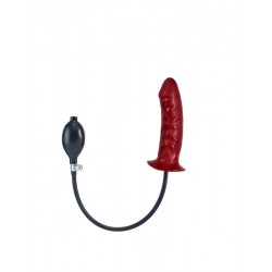 Inflatable Solid dildo Red M dildo fallo medium dilatatore anale gonfiabile