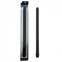 Sport Fucker Locker Room Hose (18 inch) Extralarge Anal Irrigator Black doccino 45 cm. irrigatore anale silicone
