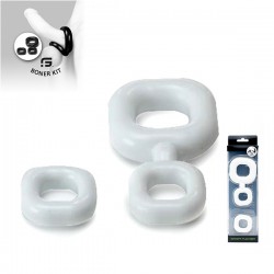 Sport Fucker Boner Kit White di 2 + 1 cockring & ballstretcher