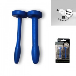 Sport Fucker Cum Plug Kit 5,08 cm. Blue coppia di 2 sonde uretrali in silicone