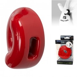 Sport Fucker Half Pipe Red cockring & ballstretcher