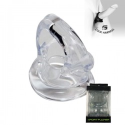Sport Fucker The Cock Harness Clear cocking & ballstretcher trasparente