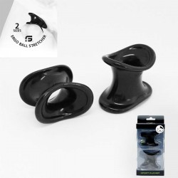 Sport Fucker TPR Ergo Ball Stretcher Black coppia di 2 ballstretcher