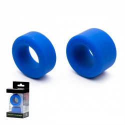 Sport Fucker Liquid Silicone Nutt Job Set Blue ballstretcher in silicone 2 anelli estensibili per testicoli