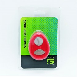 Sport Fucker Stabilizer Ring Red cockring & ballstretcher in silicone estensibile