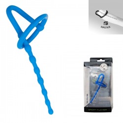 Sport Fucker Silicone Dipstick Sound Blue cockring anello glande in silicone con sonda