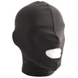 Mister B Lycra Hood Mouth Open Only Black maschera cappuccio con foro per la bocca