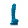 NS Novelties Colours Dual Density 8 inch Blue fallo realistico in silicone