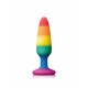 NS Novelties Colours Pleasure Plug Rainbow Small plug dilatatore anale in silicone arcobaleno