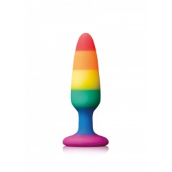 NS Novelties Colours Pleasure Plug Rainbow Small plug dilatatore anale in silicone arcobaleno