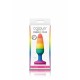NS Novelties Colours Pleasure Plug Rainbow Small plug dilatatore anale in silicone arcobaleno