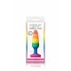 NS Novelties Colours Pleasure Plug Rainbow Small plug dilatatore anale in silicone arcobaleno