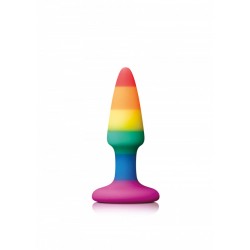 NS Novelties Colours Pleasure Plug Rainbow Mini plug dilatatore anale in silicone arcobaleno