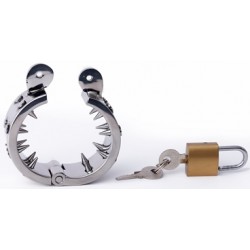 Mister B Hardware Oval Spike Ball Stretcher tortura scroto in acciaio inox