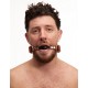 Mister B Ball Gag Brown bavaglio in pelle per restrizioni