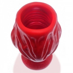 Oxballs PIGHOLE Squeal FF Veiny Hollow Plug Red tunnel salva anoFF  in silicone rosso