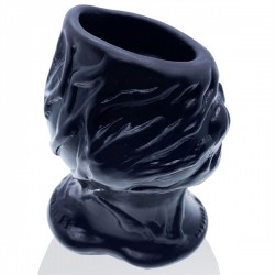 Oxballs PIGHOLE Squeal FF Veiny Hollow Plug Black tunnel salva anoFF  in silicone nero