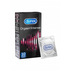DUREX Orgasm Intense 10 pz. profilattici preservativi 56 mm. con nervature