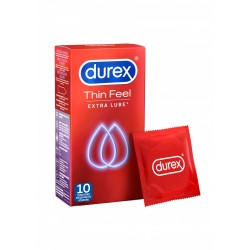DUREX Thin Feel Lube 10 pz. profilattici preservativi 56 mm. sottili ed extra lubrificati