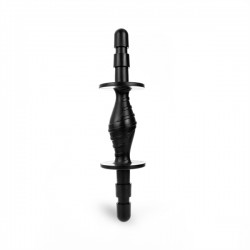 Hung System Double Handle Black doppio attacco per 2 dido o plug anali