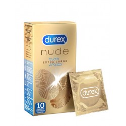 DUREX Condoms Nude XL 10 pz. profilattici preservativi XL extra large ultra sottili