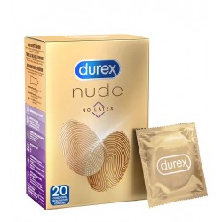 DUREX Condoms Nude No Latex 20 pz. profilattici preservativi senza lattice ultra sottili