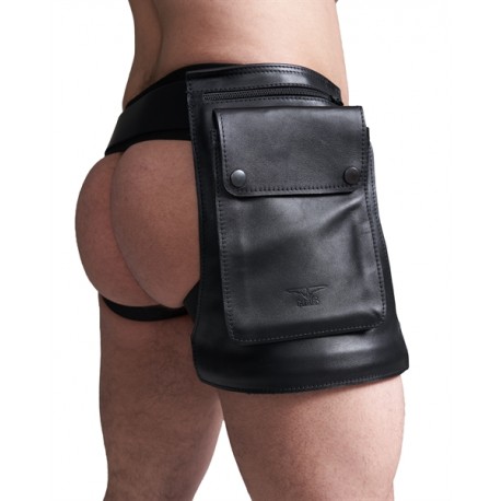 Mister B Leather Hip Holster L in marsupio gamba in pelle 
