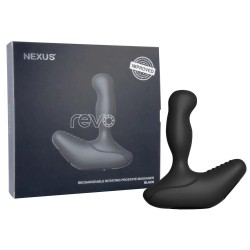 Nexus Revo Waterproof Rotating Prostate Massager Black massaggiatore prostata vibratore in silicone