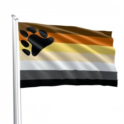 Bear Pride Fetish Flag 90 x 150 cm bandiera orso pride fetish