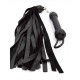 Mister B Impact Premium Leather Flogger Curling Mechanism frusta in pelle metallo