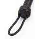 Mister B Impact Premium Leather Flogger Curling Mechanism frusta in pelle metallo