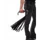 Mister B Impact Premium Leather Flogger Curling Mechanism frusta in pelle metallo