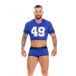 Mister B JOR Rangers Crop Top Blue t-shit taglio corto