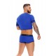 Mister B JOR Rangers Crop Top Blue t-shit taglio corto